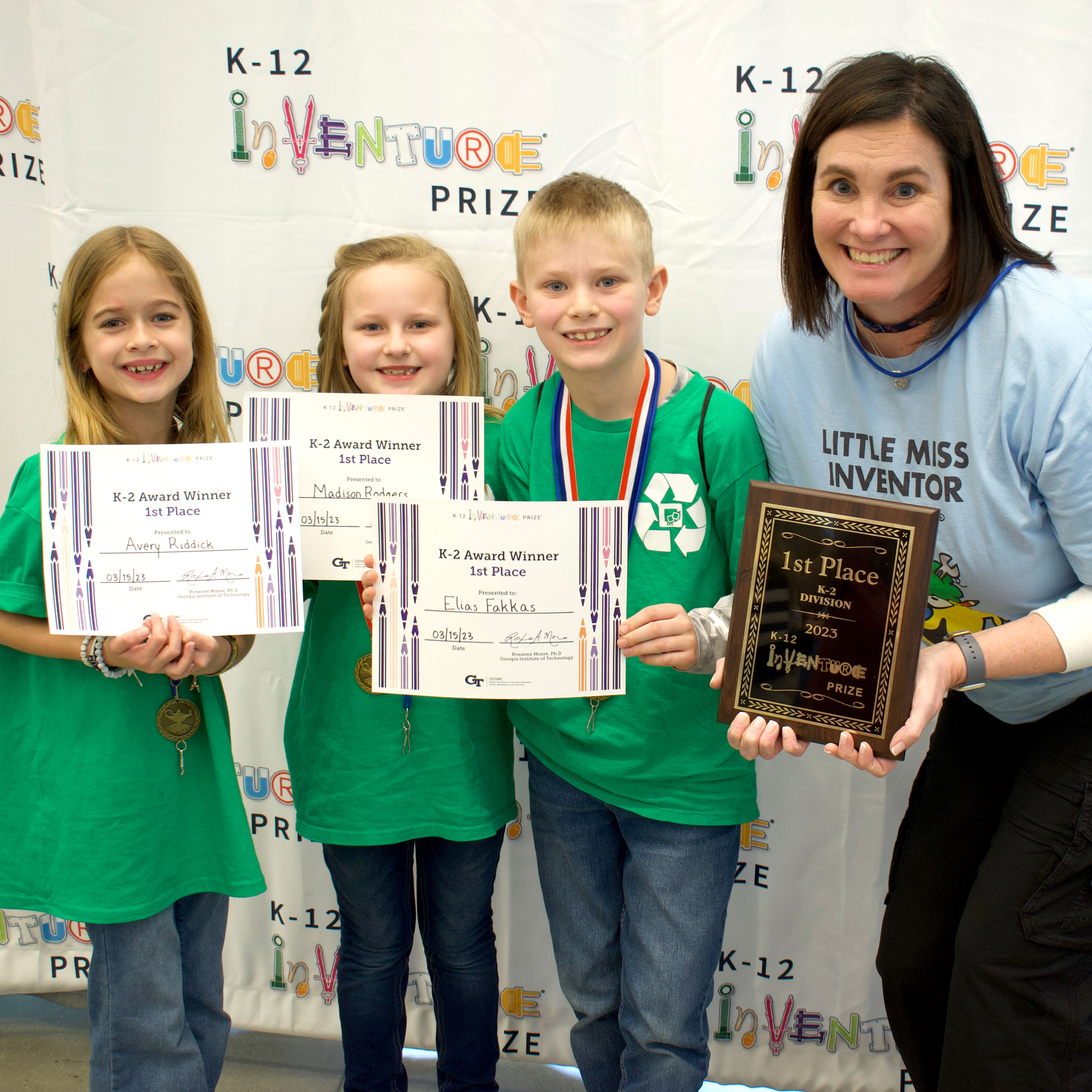 K-2 First Place Inventure Prize Winners 2023