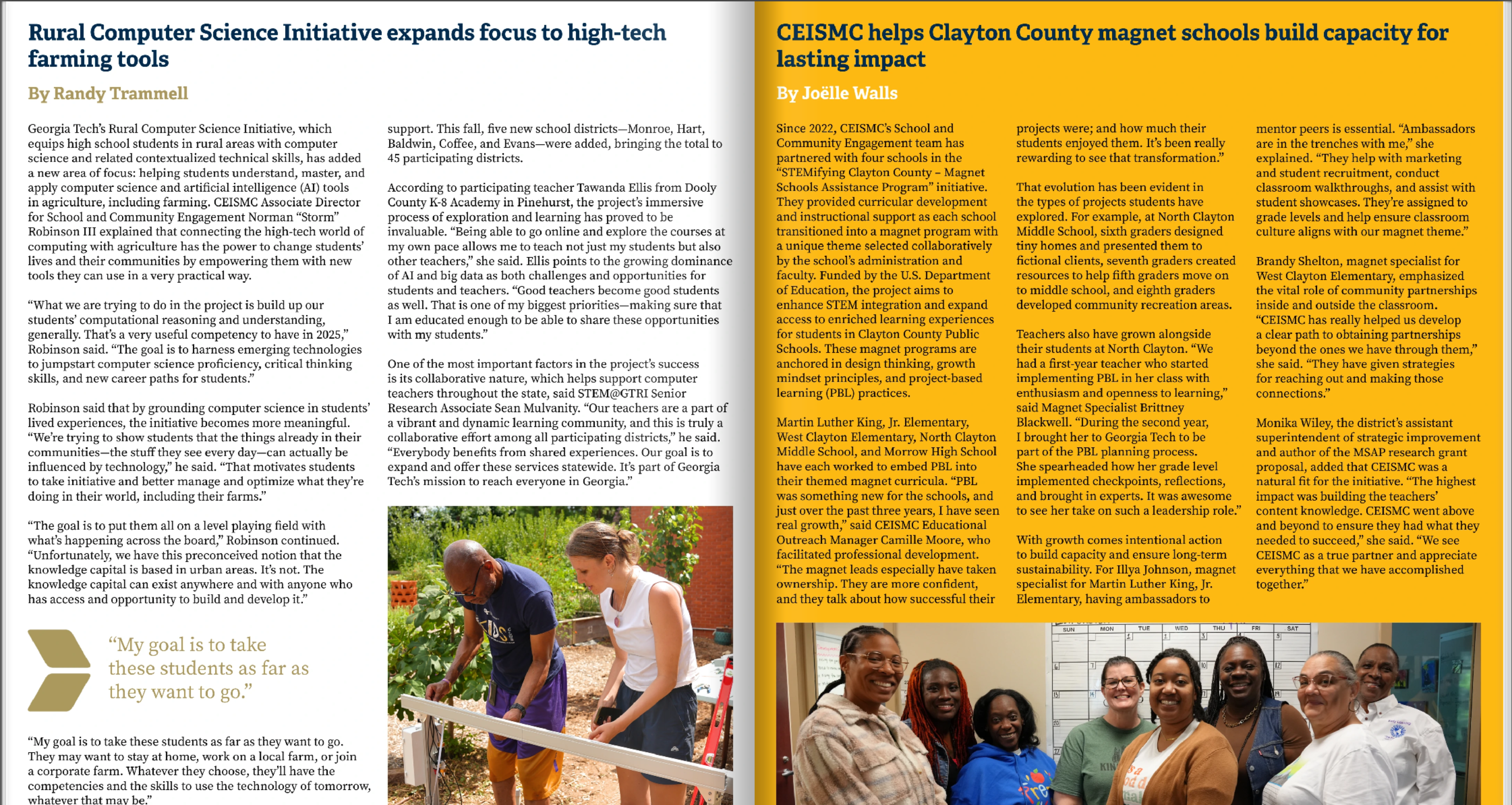 CEISMC Impact 2025 Rural CS Stories