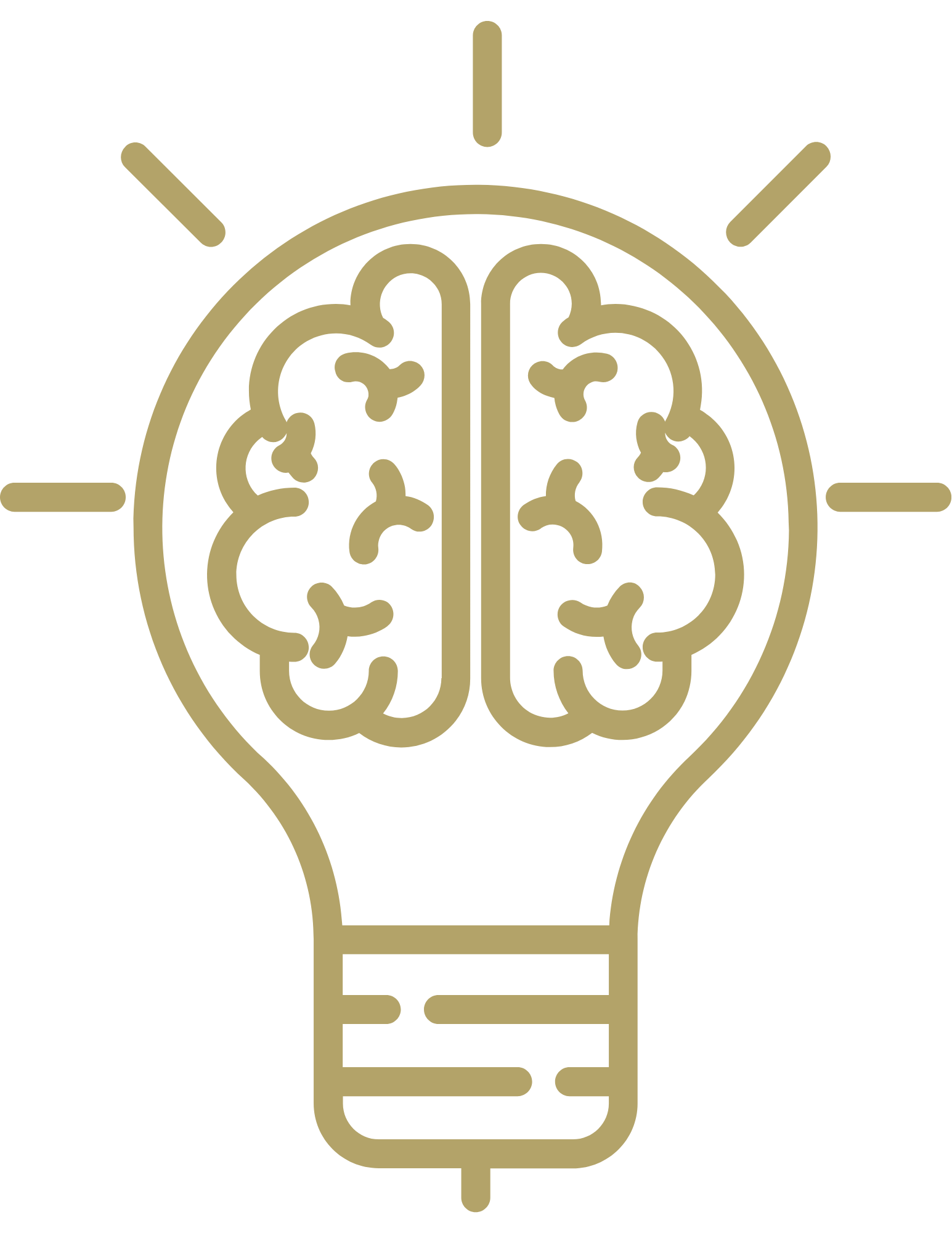 Brain and lightbulb icon